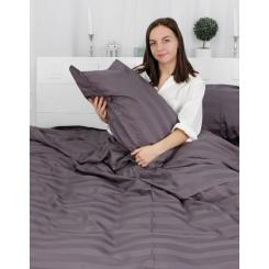 Постельное белье MirSon Сатин Premium Жаккард Graphite 160х220 Фото 4