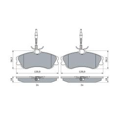 Тормозные колодки Bosch 0 986 424 223 Фото 1