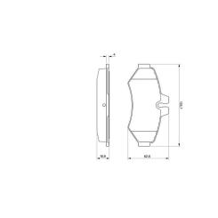 Тормозные колодки Bosch 0 986 424 516 Фото 1