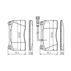 Тормозные колодки Bosch 0 986 424 577 Фото 6