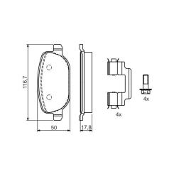 Тормозные колодки Bosch 0 986 424 775 Фото 2