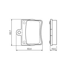 Тормозные колодки Bosch 0 986 494 017 Фото 2