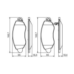 Тормозные колодки Bosch 0 986 494 047 Фото 2