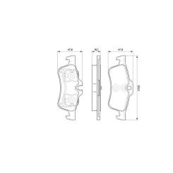 Тормозные колодки Bosch 0 986 494 063 Фото