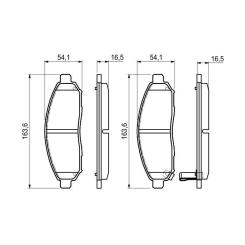 Тормозные колодки Bosch 0 986 494 151 Фото 1
