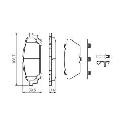 Тормозные колодки Bosch 0 986 494 232 Фото
