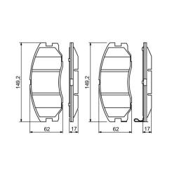 Тормозные колодки Bosch 0 986 494 250 Фото 4