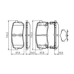 Тормозные колодки Bosch 0 986 494 327 Фото 3