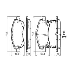 Тормозные колодки Bosch 0 986 494 379 Фото 3