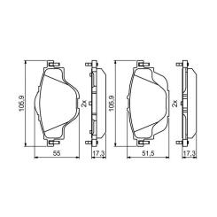Тормозные колодки Bosch 0986494805 Фото 3