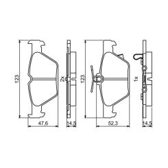 Тормозные колодки Bosch 0986494836 Фото 1