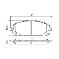 Тормозные колодки Bosch 0986495404 Фото