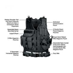 Жилет разгрузочный Leapers Black Фото 4