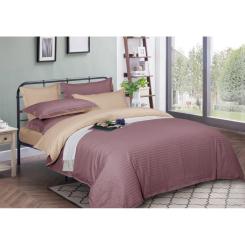 Пододеяльник MirSon Satin Stripe 30-0008 + 30-0004 Waleis 143х210 см Фото