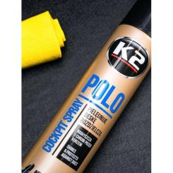 Автополироль K2 POLO COCKPIT 750ml круги Фото 2