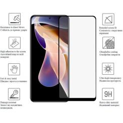 Стекло защитное Drobak Poco M4 Pro Black Frame A+ Фото 1