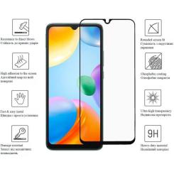 Стекло защитное Drobak Xiaomi Redmi 10C Black Frame A+ Фото 1