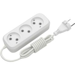 Сетевой удлинитель Electrum C-ES-1786 3.0m, 3 роз, white Фото
