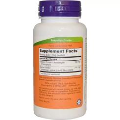Травы Now Foods Хлорофіл 100мг, 90 вегетаріанських капсул Фото 1