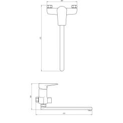 Смеситель Kroner Oker-C070 Фото 6