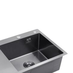 Мойка кухонная Kroner Schwarze-7849RHM Фото 4