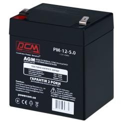 Батарея к ИБП Powercom PM-12-5.0, 12V 5Ah Фото 1