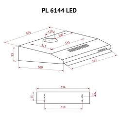 Вытяжка кухонная Perfelli PL 6144 I LED Фото 11