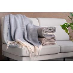 Плед Ardesto Leonardo Bianco 140x200 см, серый Фото 4