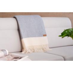 Плед Ardesto Leonardo Bianco 140x200 см, серый Фото 5