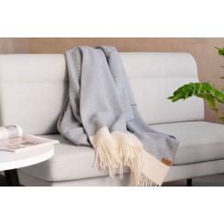 Плед Ardesto Leonardo Bianco 140x200 см, серый Фото 6