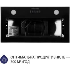 Вытяжка кухонная Minola HBI 5262 BL GLASS 700 LED Фото 2