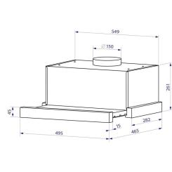 Вытяжка кухонная Minola HTL 5714 WH 1100 LED Фото 11