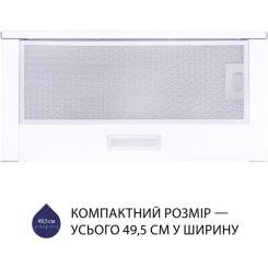 Вытяжка кухонная Minola HTL 5714 WH 1100 LED Фото 1