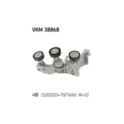 Натяжитель ремня с роликом SKF VKM 38868 Фото