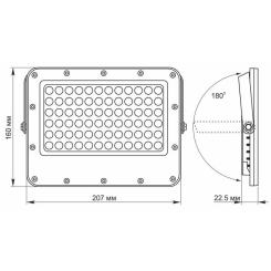 Прожектор Videx LED 1000LM 5000K 3.2V Фото 5