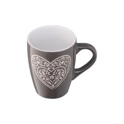 Чашка Ardesto Heart 330 мл Deep Grey Фото 1