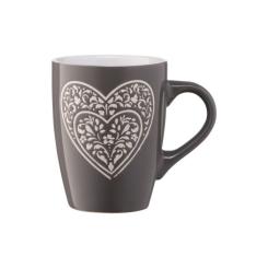 Чашка Ardesto Heart 330 мл Deep Grey Фото 2