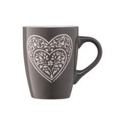 Чашка Ardesto Heart 330 мл Deep Grey Фото 3