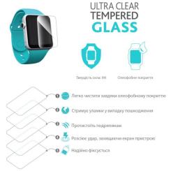 Стекло защитное Piko Full Glue Apple Watch 42 mm Фото 1