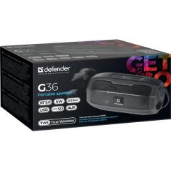 Акустическая система Defender G36 5Вт FM/microSD/USB Black Фото 5