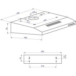 Вытяжка кухонная Minola HPL 512 WH Фото 8