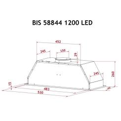 Вытяжка кухонная Perfelli BIS 58844 WH 1200 LED Фото 10