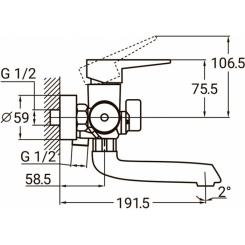 Смеситель AQUATICA HK-2C130C Фото 7