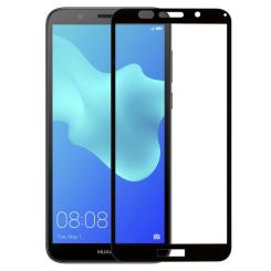 Стекло защитное PowerPlant Full screen Huawei Y5 (2018), Black Фото