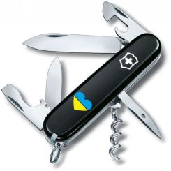 Нож Victorinox Spartan Ukraine Black "Серце Жовто-Блакитне" Фото