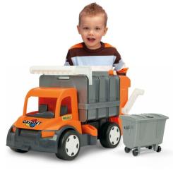 Спецтехника Wader Мусоровоз "Гигант" оранжевый/голубой Фото 4