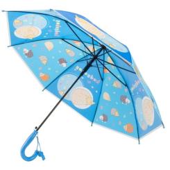 Зонт Economix Hedgehog трость автомат, голубой Фото