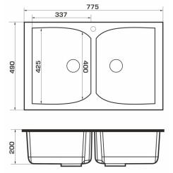 Мойка кухонная GRANADO CORDOBA avena Фото 5