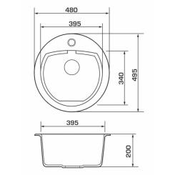 Мойка кухонная GRANADO LUGO avena Фото 4