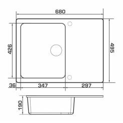 Мойка кухонная GRANADO SALAMANKA avena Фото 5